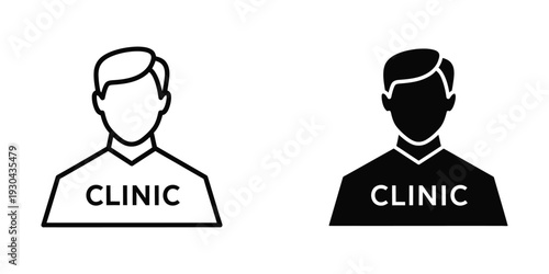 Doctor Clinic Icon Medical Professional Symbol