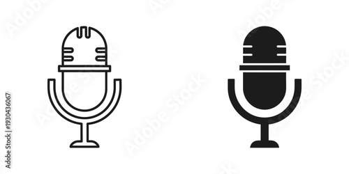 Microphone Icon Broadcast Symbol Commercial Use