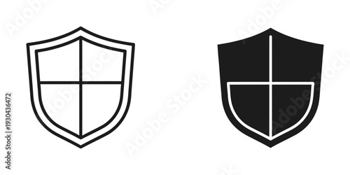 Shield Icons Security Protection Vector