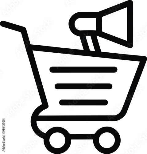 Shopping cart grocery retail business commerce market