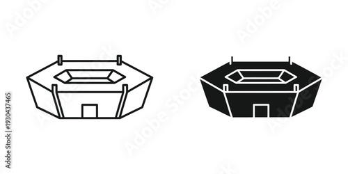 Stadium Event Venue Icon Digital Art
