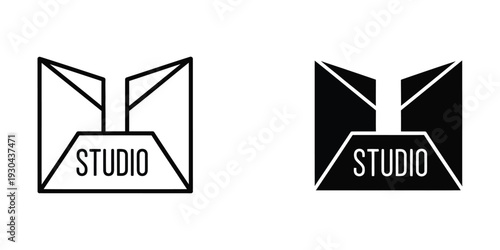 Studio Logo Design Modern Geometric Corporate Brand Identity