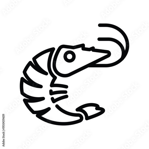 Shrimp seafood Icon