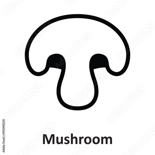 Mushroom Vector Icon which can easily modify or edit