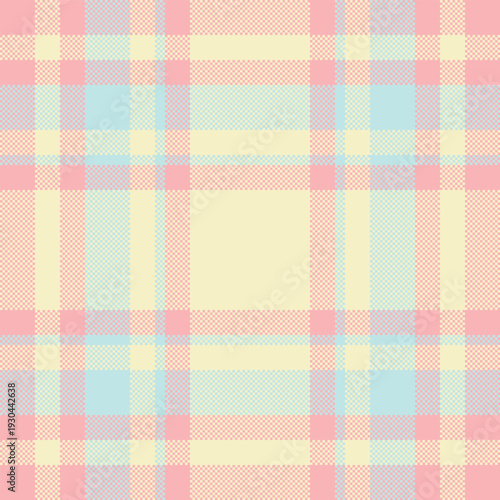 Mexican background tartan texture, merry christmas pattern textile seamless. Classical vector fabric check plaid in light color.