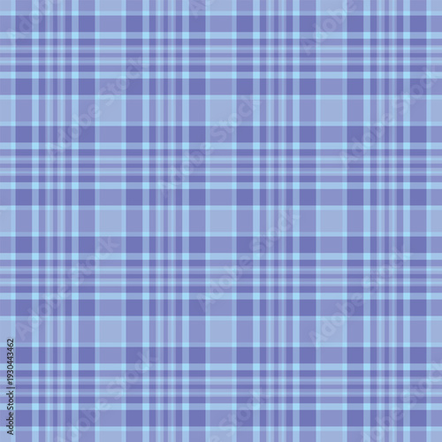 Pillow plaid tartan check, duvet cover pattern fabric texture. Jacket textile seamless background vector in blue and cyan colors.