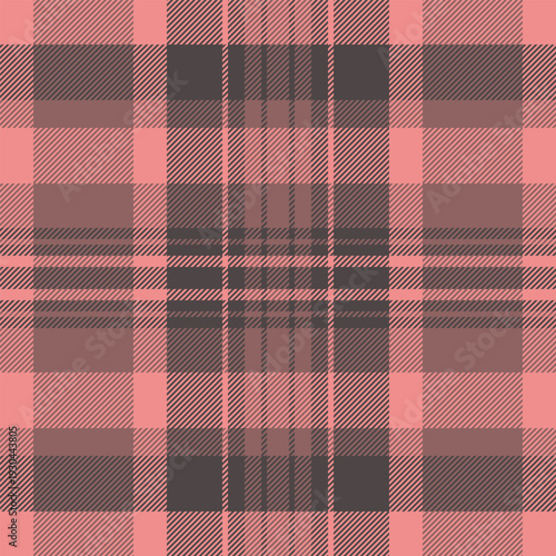 Wallpaper Mural Soft pattern textile vector, chic fabric background tartan. Vichy seamless texture check plaid in red and pastel colors. Torontodigital.ca