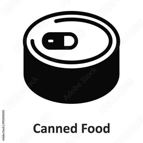 Canned Food Vector Icon which can easily modify or edit