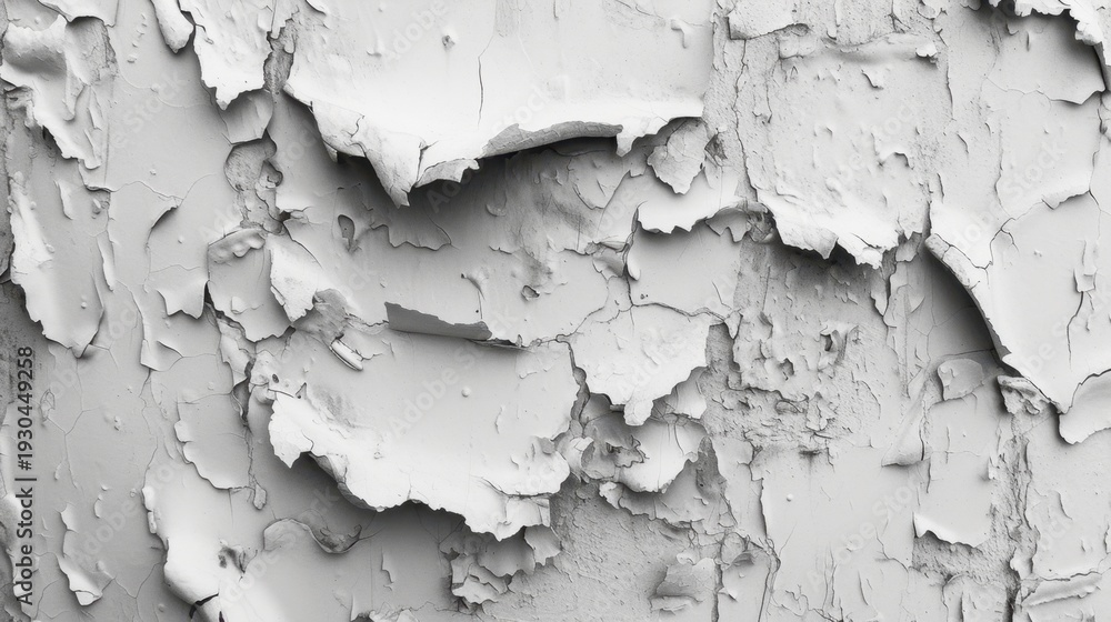 Naklejka premium Peeling Paint on a White Surface.
