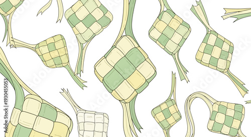 Agricultural Fields and Waterways Pattern.
