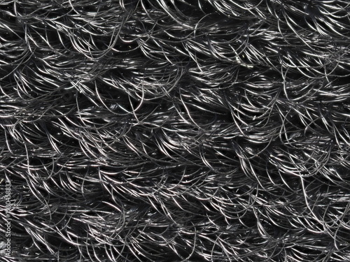Canvastavla Macro photography of a black velcro hook and loop fastener texture