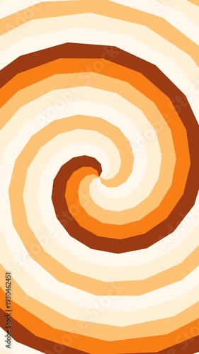 motion hypno Vertical Vibrant Orange Swirling Pattern Animation