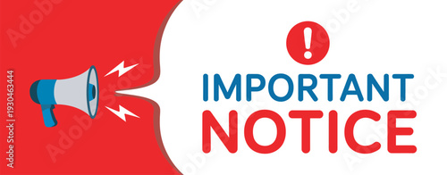 Important Notice Vector Illustration, Attention Sign Banner Collection, Warning Alert Symbols, Announcement Label Design Template