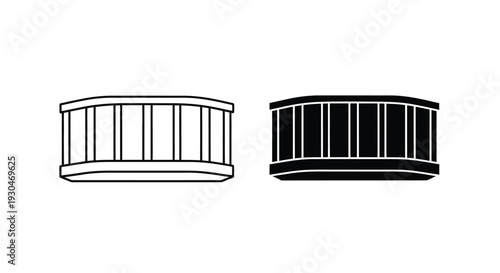 Two views of a hot tub one light and one dark silhouette
