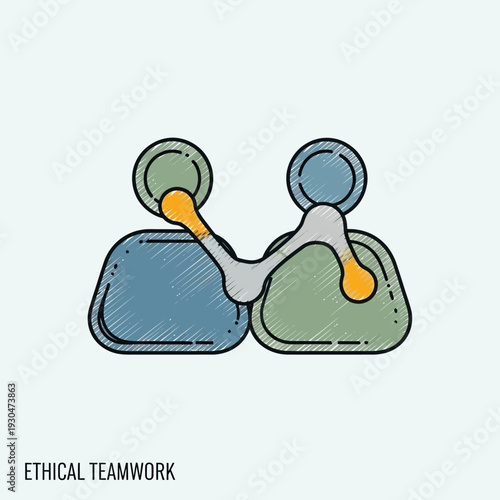 Two People Working Together Ethically.