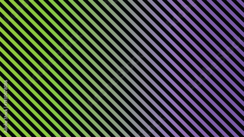 Energetic diagonal stripes transition smoothly from bright lime green to a deep vibrant purple