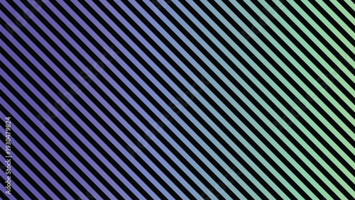 Shifting diagonal lines showcase a luminous gradient from light purple to teal and refreshing green