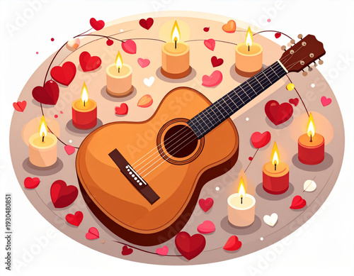 Serenade Guitar Heart Strings