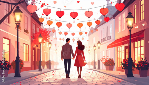 Romantic Lantern Streetwalk