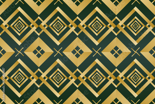 Wallpaper Mural GOLDEN SINGAPORE SEAMLESS PATTERN Torontodigital.ca