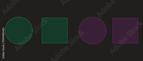 Yellow Neon Media Player Icon Set: Modern Glossy Video and Audio Control Buttons for UI/UX Design