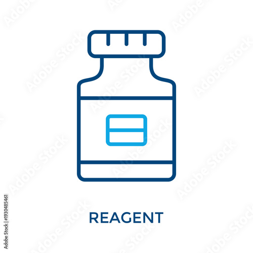 Reagent Icon Outline Color Style. Vector Illustration For Graphic Design