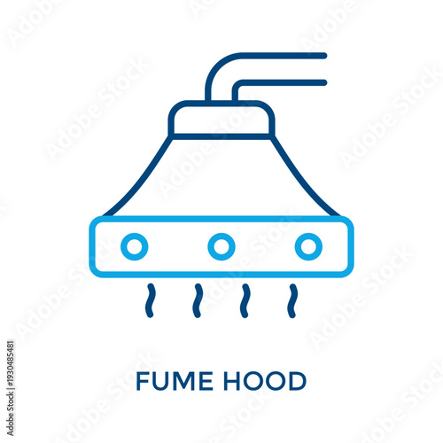 Fume Hood Icon Outline Color Style. Vector Illustration For Graphic Design