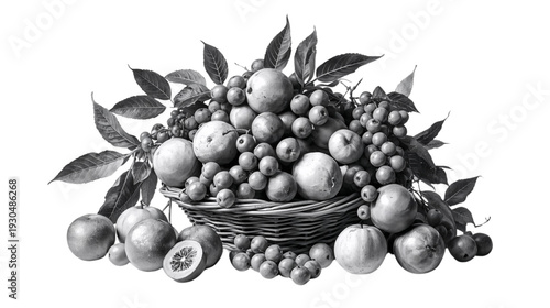 fruits in a rattan basket