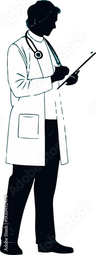 Doctor with a laptop