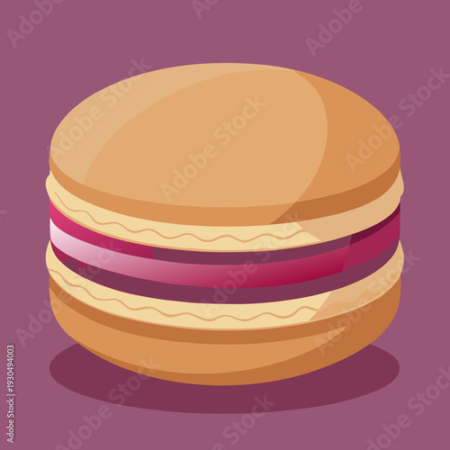 A Sweet French Macaron Dessert