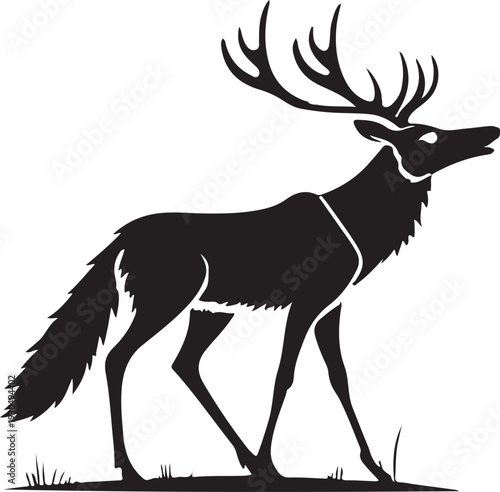 deer silhouette vector