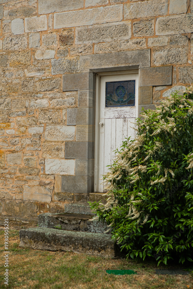 Fototapeta premium Historic Sandstone Wall and Door in Ross, Tasmania