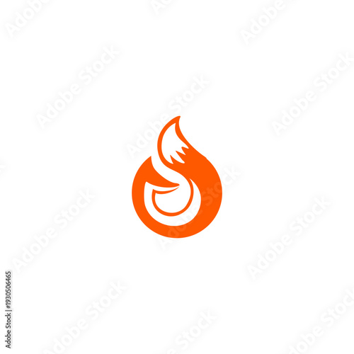 Minimalist fox Letter O logo ...