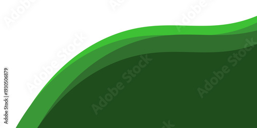 Dynamic Green Wave Abstract Background With Layered Curves And Fresh Environmental Theme For Modern Design.vector illustration eps10