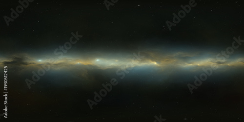 360 degree full sphere panoramic space background, galactic disc in the distant universe. It was not partly or fully created with generative AI