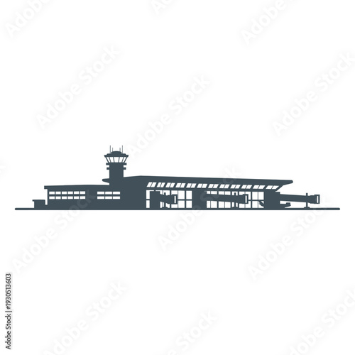 Airport Terminal Building with Control Tower.