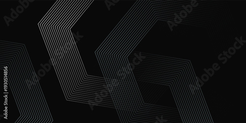 Black abstract background designb simple. Premium stripe texture for banner  business backdrop. Dark horizontal vector template patten