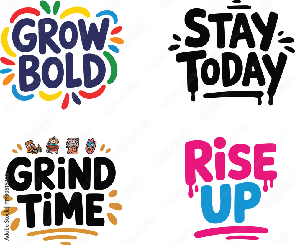Obraz premium Inspirational Quotes Typography Collection