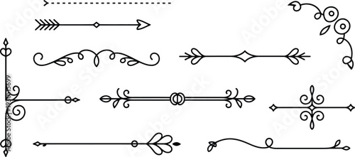 Vintage Ornate Divider Elements