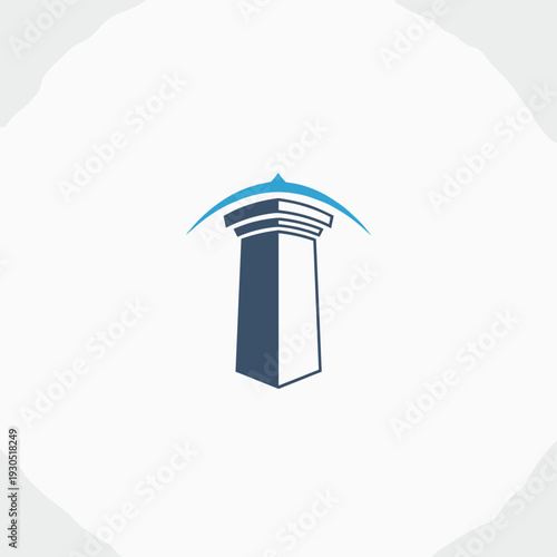 A stylized illustration of a classical column with a blue arch overhead, symbolizing strength and support.