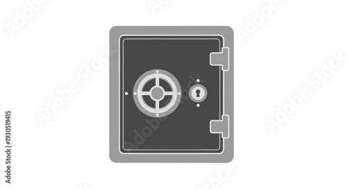 Metal Safe with Combination Lock Front.