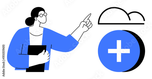 Cloud storage concept. Cloud storage allows for seamless data sharing and collaboration. Cloud storage improves workflow efficiency and supports team connectivity. For business, teamwork, technology