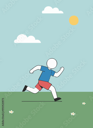 child run vector