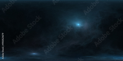 360 degree full sphere panoramic space background, galactic disc in the distant universe. It was not partly or fully created with generative AI