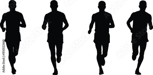 Collection of light aircraft silhouettes, featuring propeller planes and small private jets, vector aviation icons