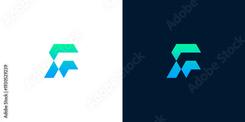 Contemporary and bold emblem representing forward momentum and strategic growth, crafted with a vibrant gradient to signify cutting-edge technology and modern business solutions
