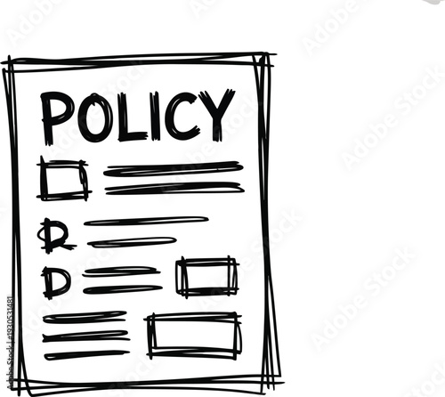 Business Policy Document Illustration