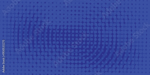 Dotted circular spiral. Swirl, swirl circle. Dot technique, pointillism design. Vector illustration of spots, blots