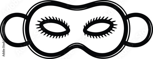 Sleep Mask with Eyelashes