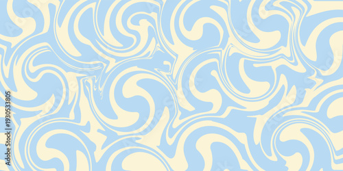 Abstract horizontal background with colorful waves. Trendy vector illustration in style retro 60s, 70s. vektor